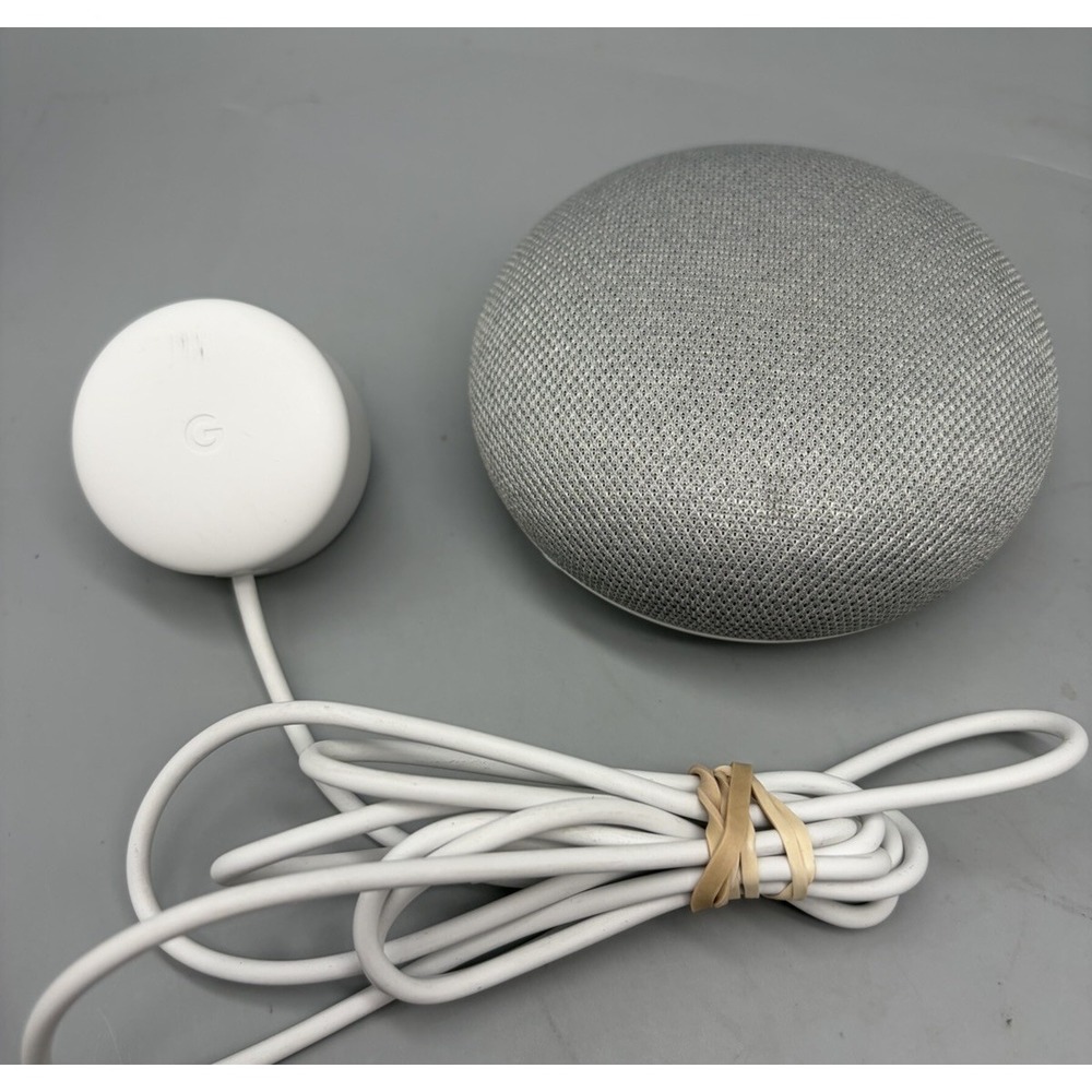 Google Home Mini Smart Speaker Assistant - Chalk (H0A)(Gen 1) - Tested
